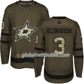 Dallas Stars Hockeydrakt John Klingberg 3 2017-2018 Camo Grønn Adidas Authentic - Herre
